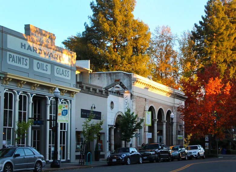 Historic downtown Healdsburg