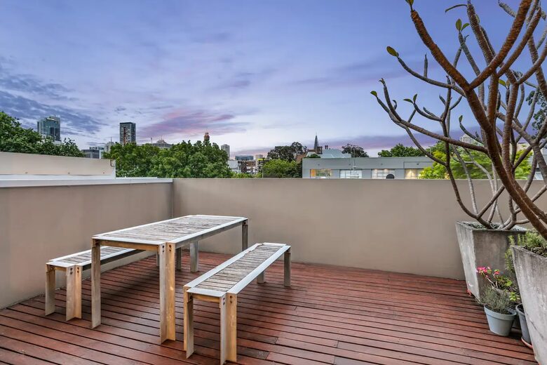 Upstairs terrace