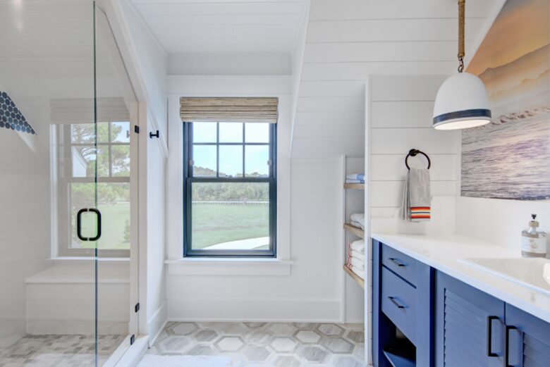 upstairs bath #1 for bunk rooms