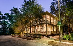 Centrally located/nestled in the woods/across from tennis ct