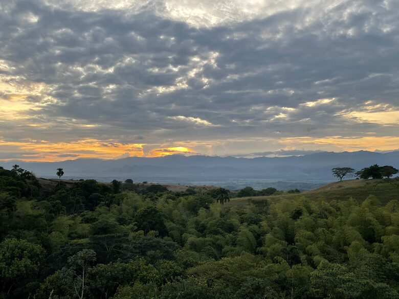 Vista de Guadua desde la hacienda