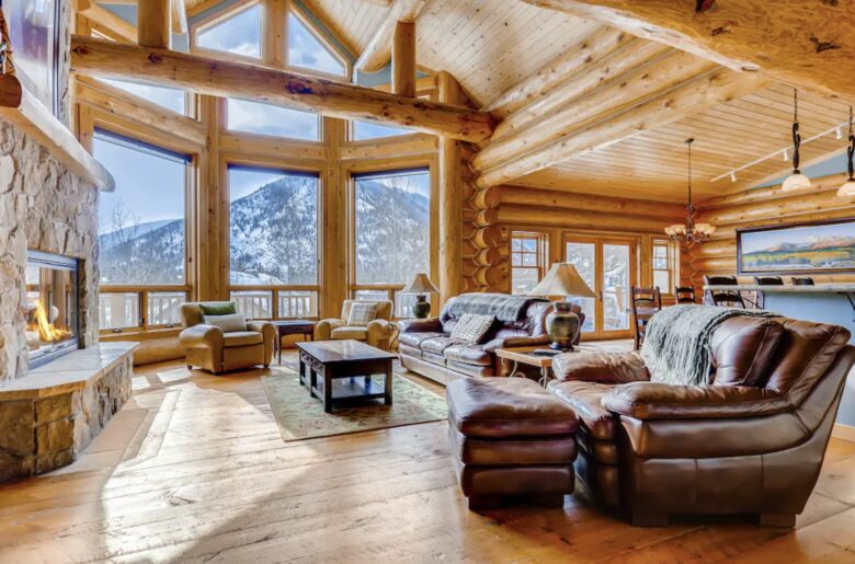 Gorgeous Frisco Log Cabin with Mountain Views & Private Hot Tub - Frisco, Colorado