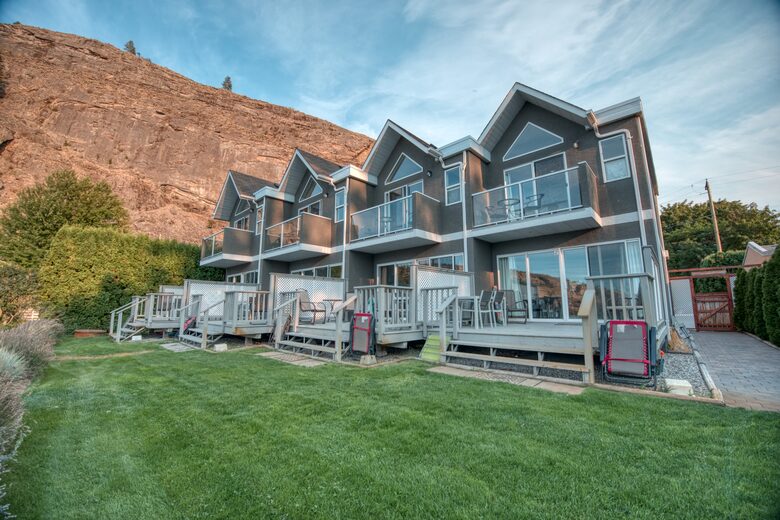 Wine Country Lakeside Retreat with private beach, rock climbing, wine tours, and more | Four Residences - Oliver, Canada
