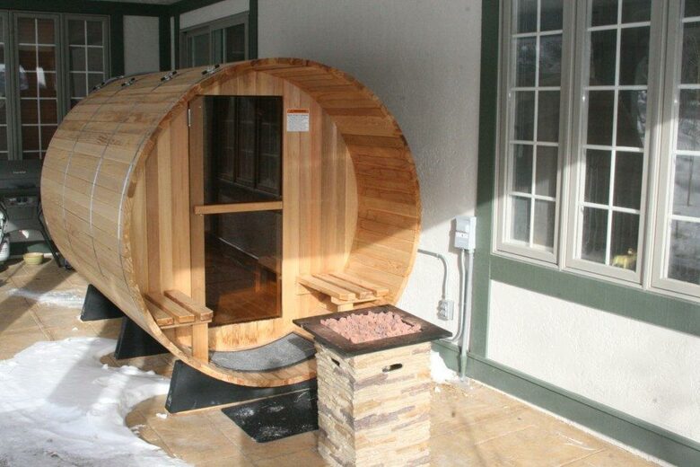 outdoor sauna