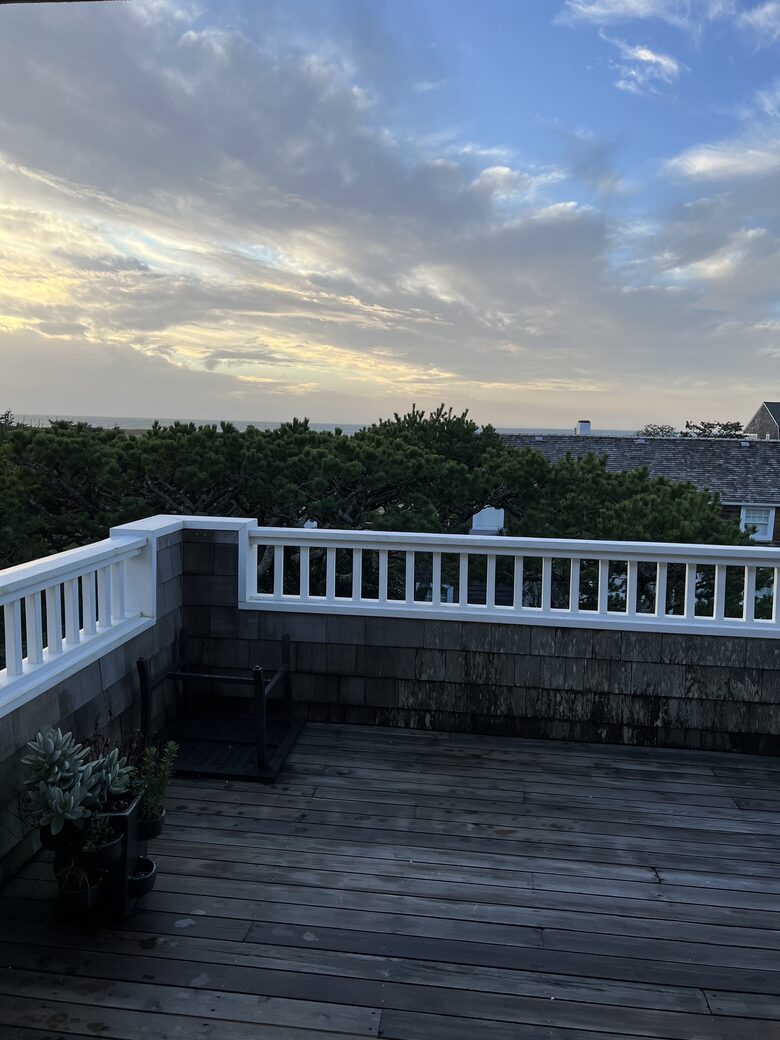 top deck at main house