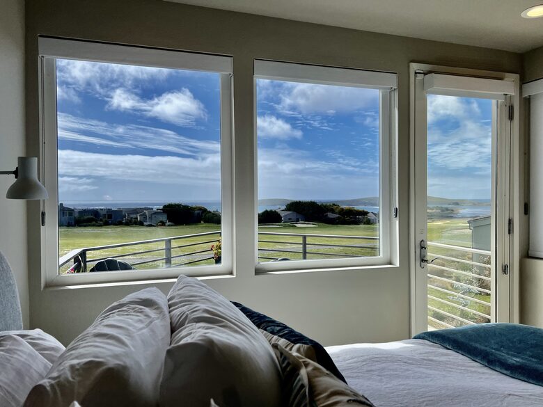 Great views throughout home including primary bedroom.