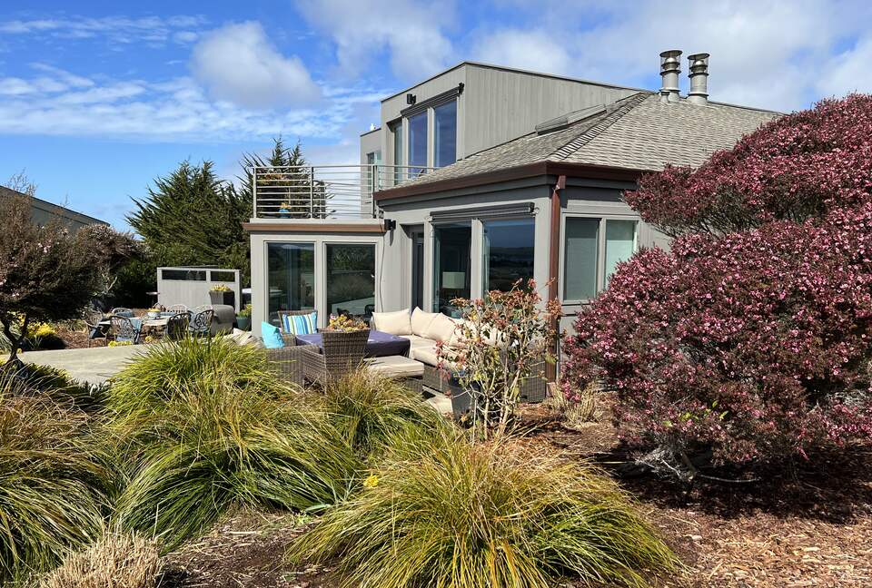 View of back of house at fairway.