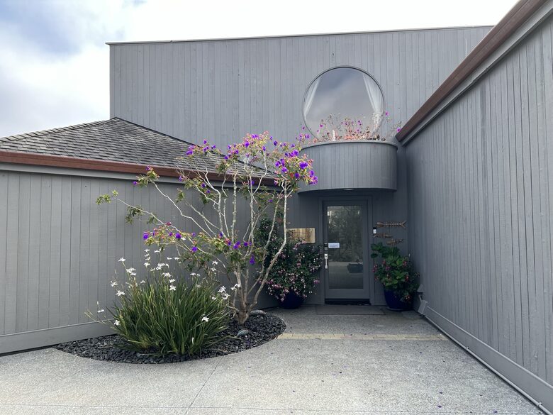 Front door with keyless entry.