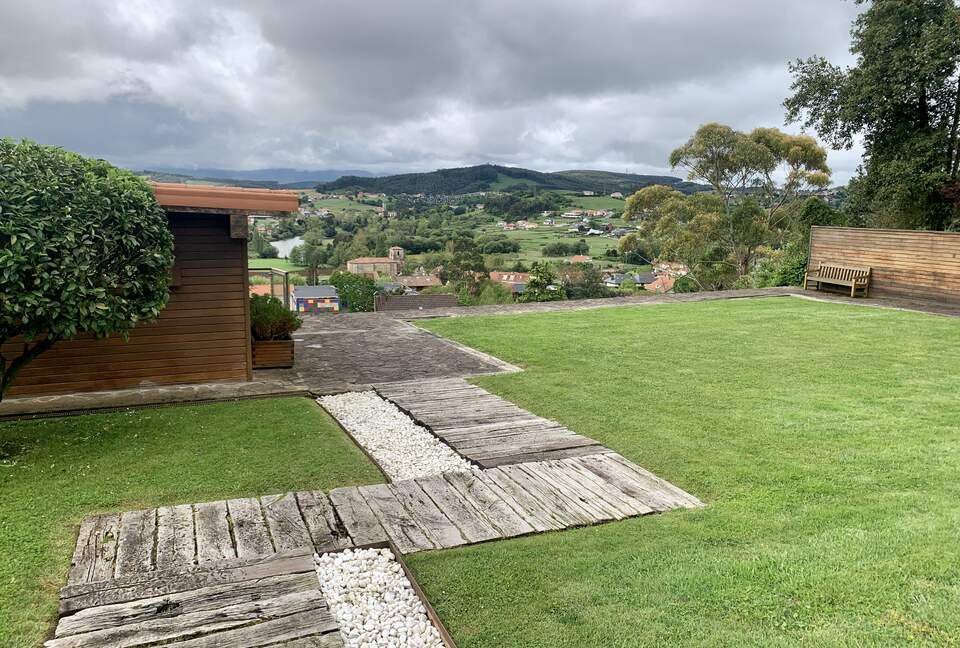 Gym and backyard