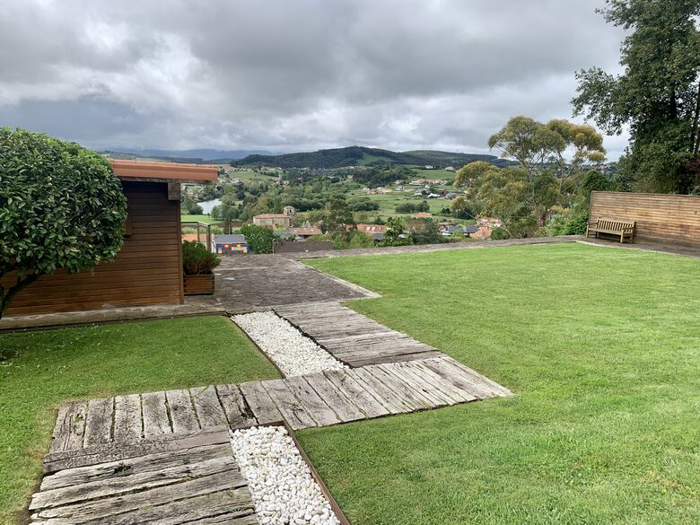 Gym and backyard