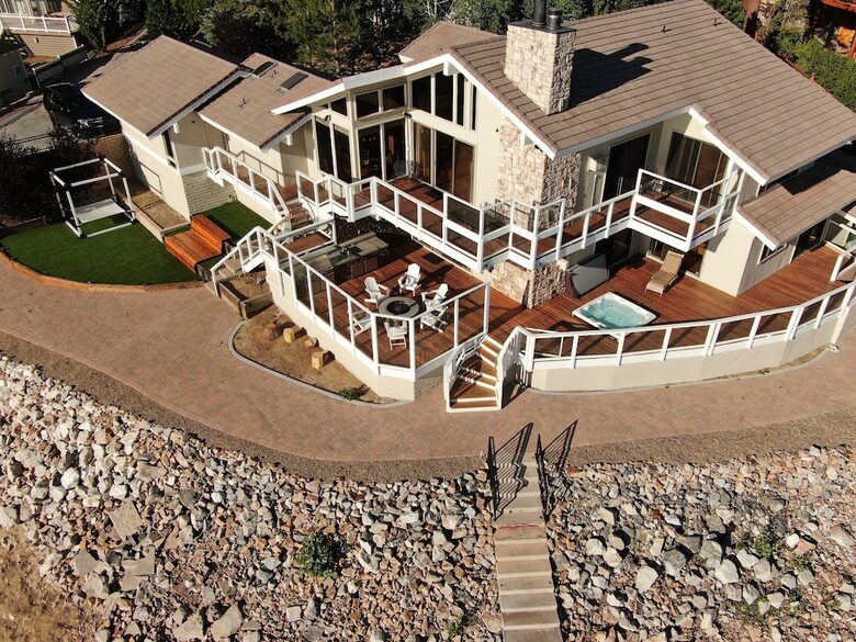 The Point | Lakefront Retreat with private beach and deep water dock - Big Bear Lake, California