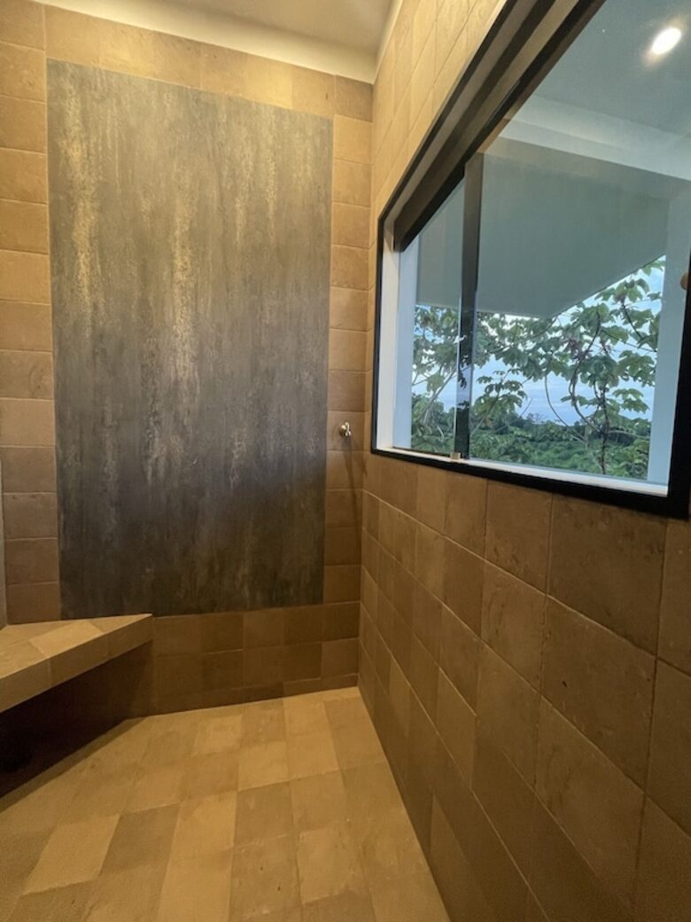 Master shower