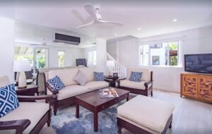 ground floor living space equipped with AC