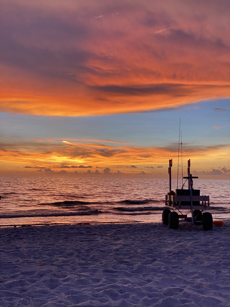 Sunset at Indian Rocks Beach.
