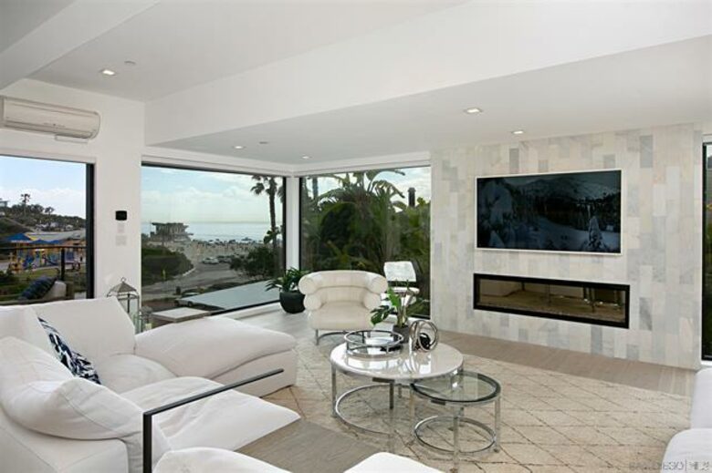 Perched Above & Overlooking Beach and Ocean