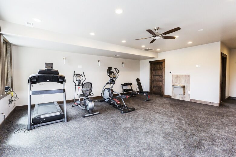 Gym by the Club House and year-around heated pool