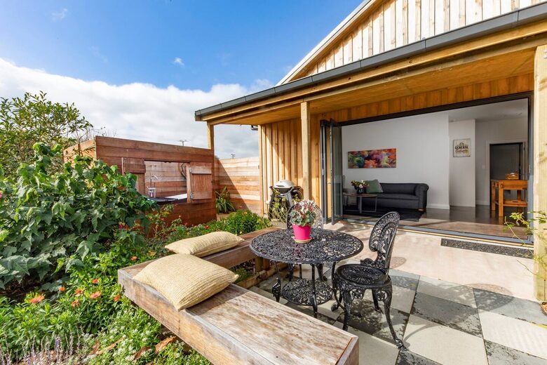 French doors open up to let the garden in