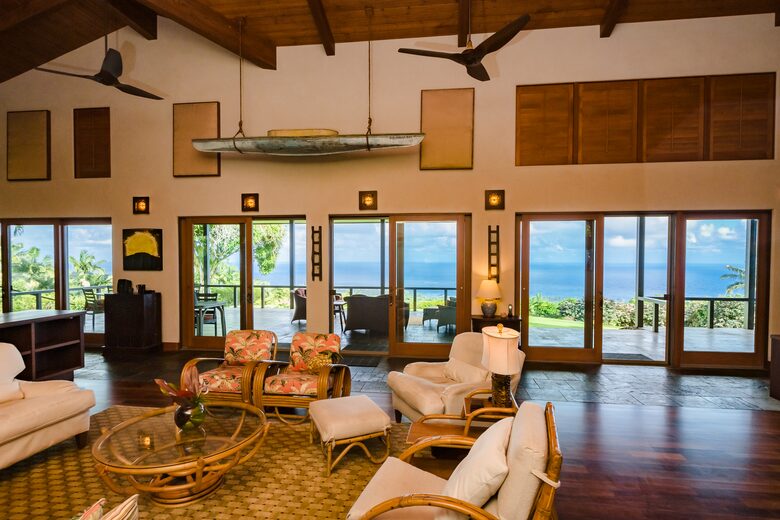 Open & Airy Ocean View Home w/Cats! - Hana, Hawaii