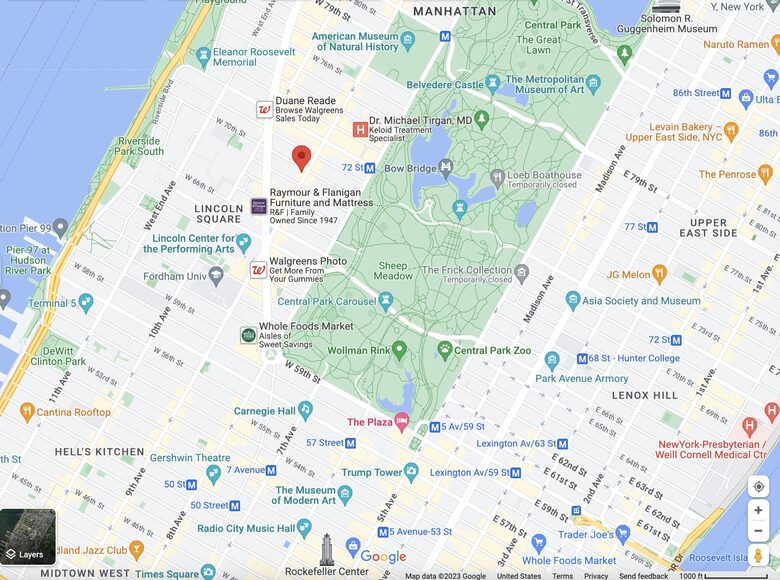 Sun filled apartment with excellent view of Columbus Avenue - New York City, New York