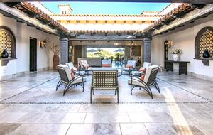 Grand Entrance into the Villa Courtyard