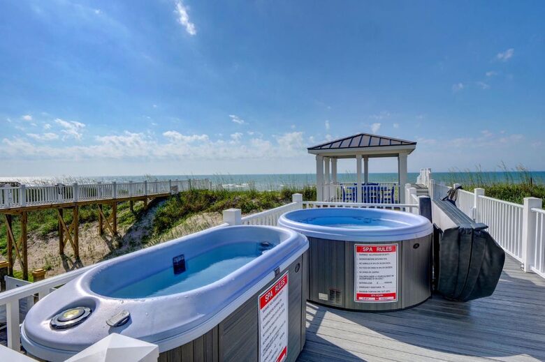 Renew by the Sea (Unit 2) | Oceanfront, Communal Pool, Hot Tubs, Elevator - North Topsail Beach, North Carolina