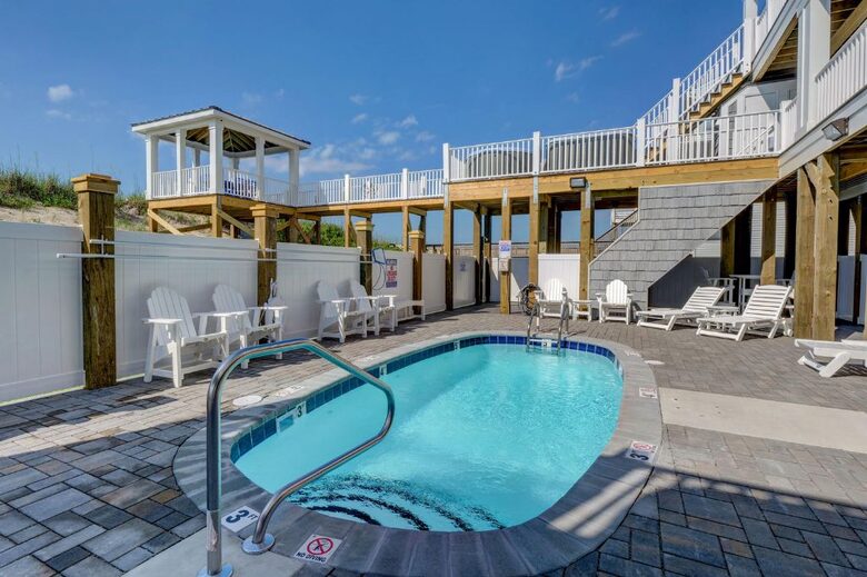 Renew by the Sea (Unit 2) | Oceanfront, Communal Pool, Hot Tubs, Elevator - North Topsail Beach, North Carolina