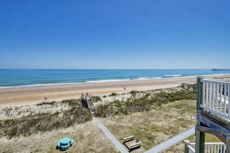 Sunrise Sands | Beachfront Retreat with Elevator - North Topsail Beach, North Carolina
