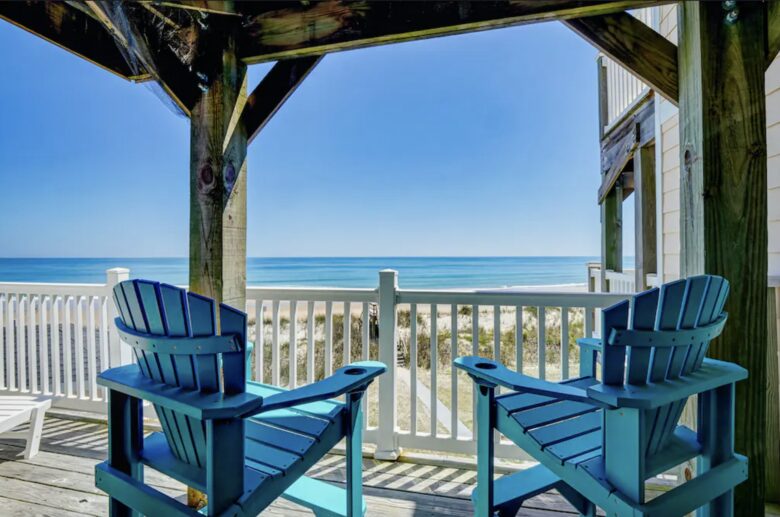 Sunrise Sands | Beachfront Retreat with Elevator - North Topsail Beach, North Carolina