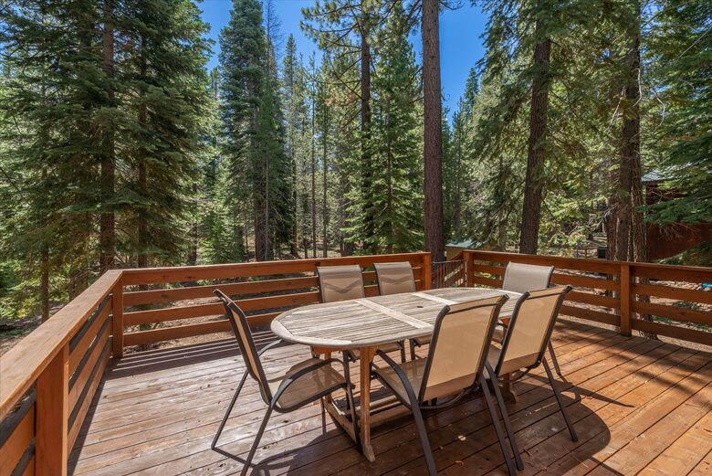 Large back deck.