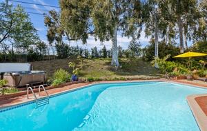 hot tub and large pool