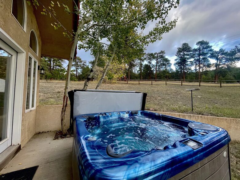 Cold Springs Ranch: Mtn views, 20 acres, 5 bd/7 bath, hot tub, sauna, frisbee golf, luxurious - Golden, Colorado