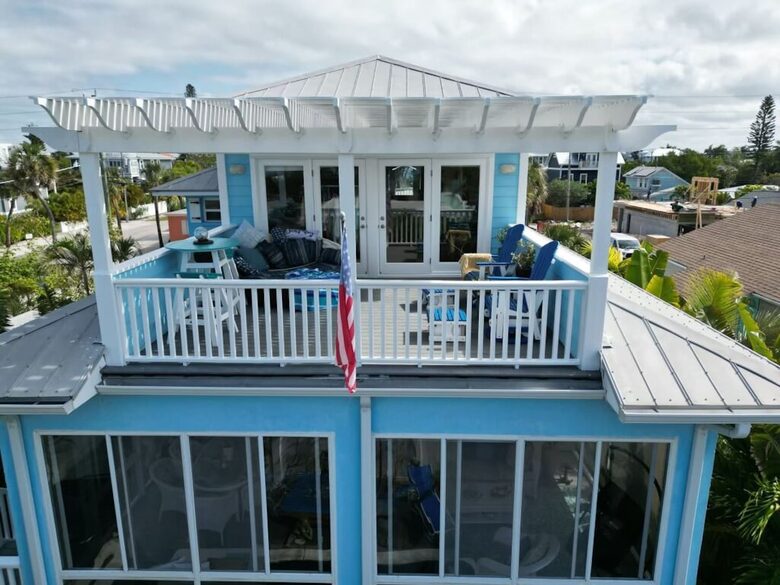 Tropical Beach House | Private & Luxurious with Beach View, Pool, Spa, and Steps to Sand! - Bradenton Beach, Florida