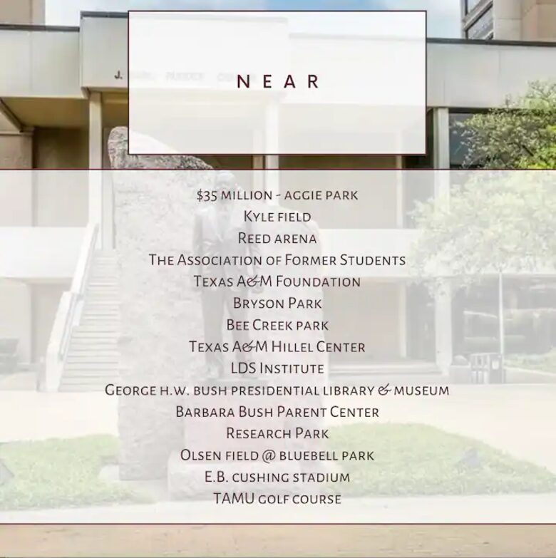 Rudder House | Home away from Home for all Aggies! - College Station, Texas