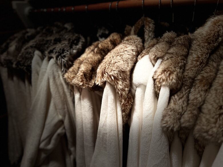Primary Bedroom Cedar Closet with 12 Plush Pottery Barn Robes