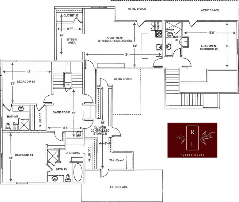 Rudder House Layout 2nd Floor