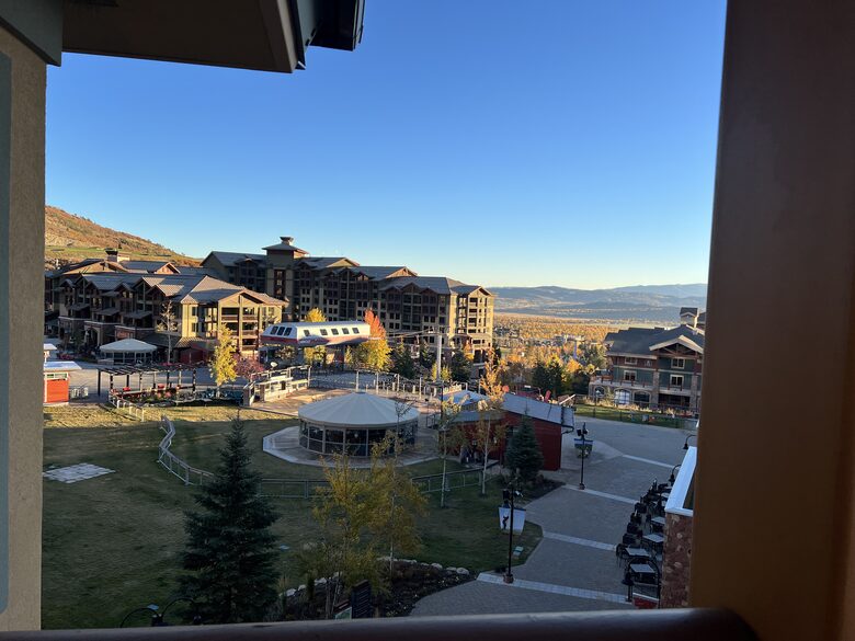 Expansive view down the valley from the living room