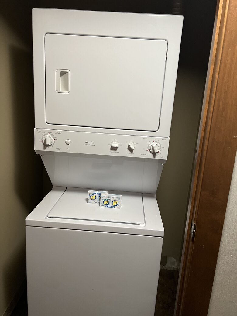 In unit washer and dryer