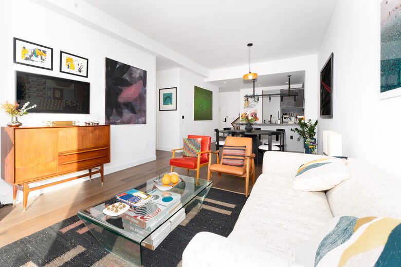 Modern two bedroom Brooklyn apartment with sweeping Manhattan views - New York City, New York