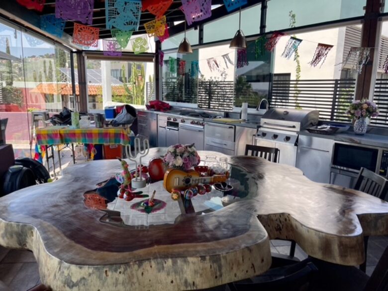 Modern Home with Terrace Kitchen - San Miguel de Allende, Mexico