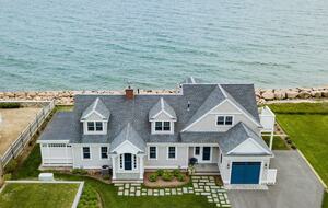 Oceanfront Coastal Chic Meets French Provençal - East Falmouth, Massachusetts