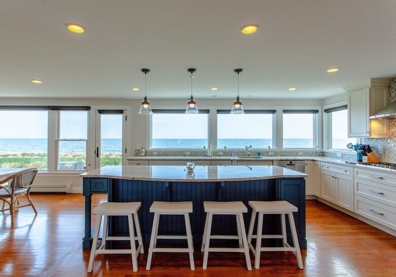 Oceanfront Coastal Chic Meets French Provençal - East Falmouth, Massachusetts
