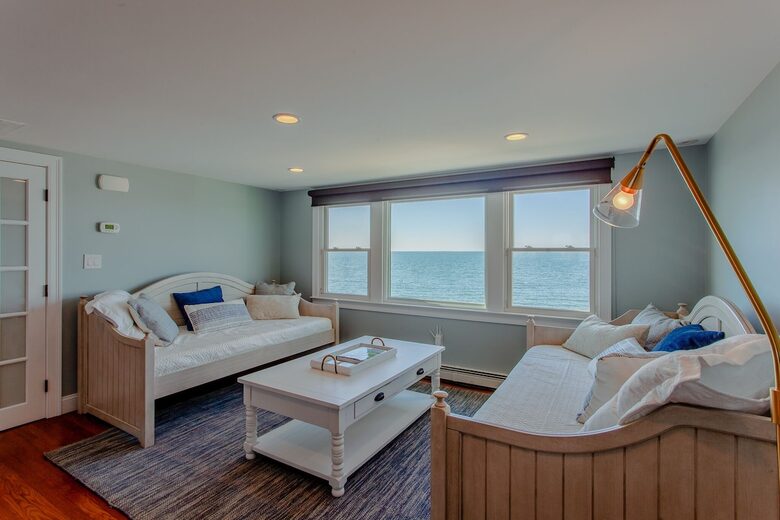 Oceanfront Coastal Chic Meets French Provençal - East Falmouth, Massachusetts