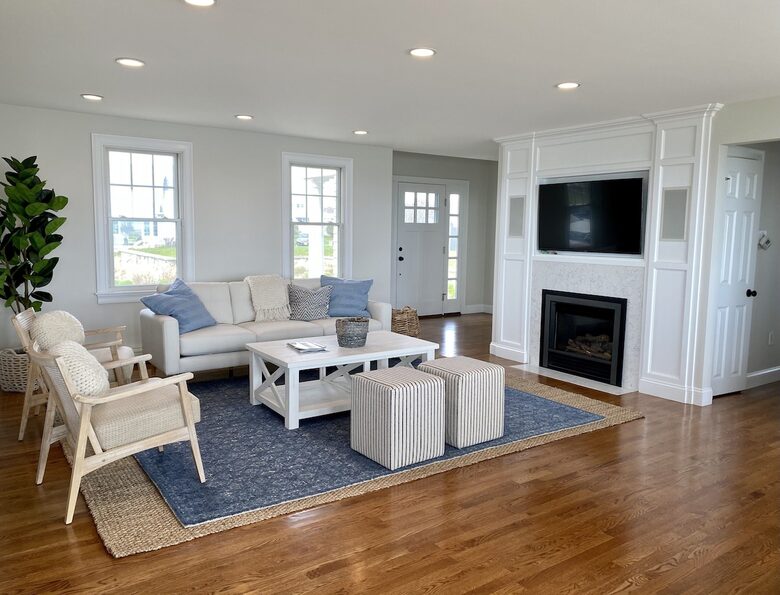 Oceanfront Coastal Chic Meets French Provençal - East Falmouth, Massachusetts