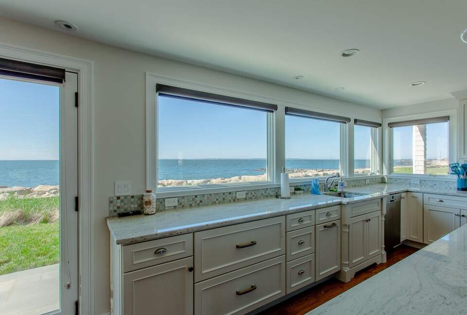Oceanfront Coastal Chic Meets French Provençal - East Falmouth, Massachusetts