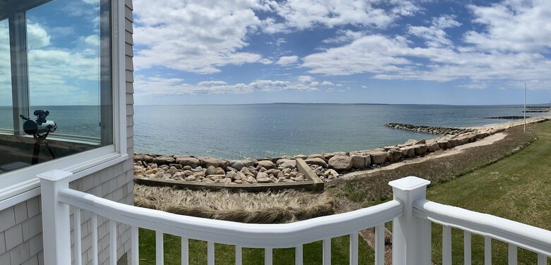 Oceanfront Coastal Chic Meets French Provençal - East Falmouth, Massachusetts
