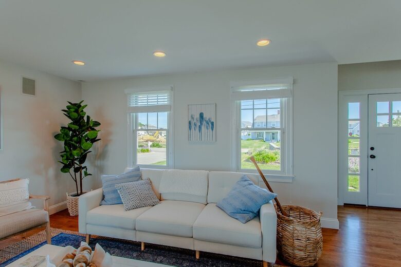 Oceanfront Coastal Chic Meets French Provençal - East Falmouth, Massachusetts