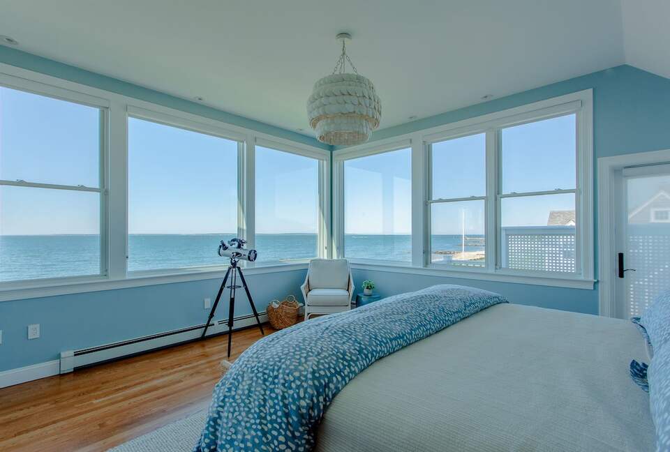 Oceanfront Coastal Chic Meets French Provençal - East Falmouth, Massachusetts