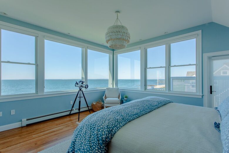 Oceanfront Coastal Chic Meets French Provençal - East Falmouth, Massachusetts
