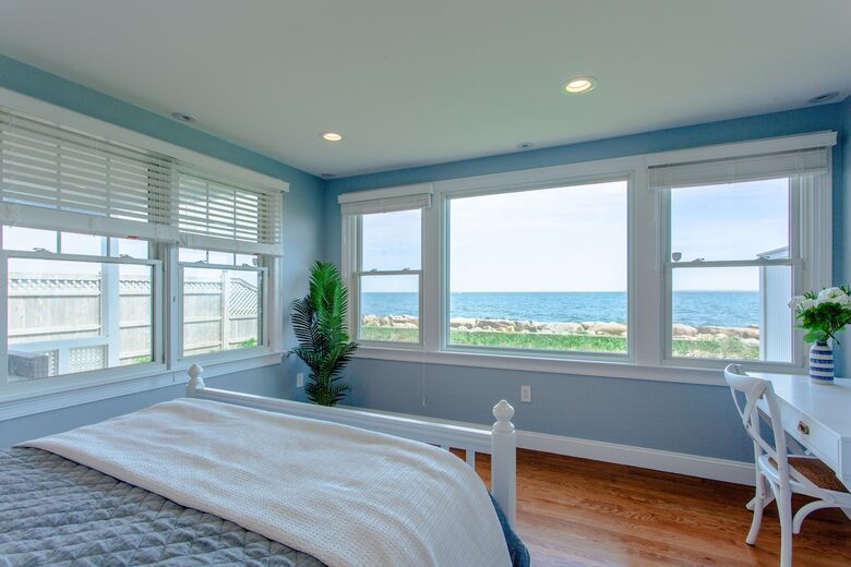 Oceanfront Coastal Chic Meets French Provençal - East Falmouth, Massachusetts