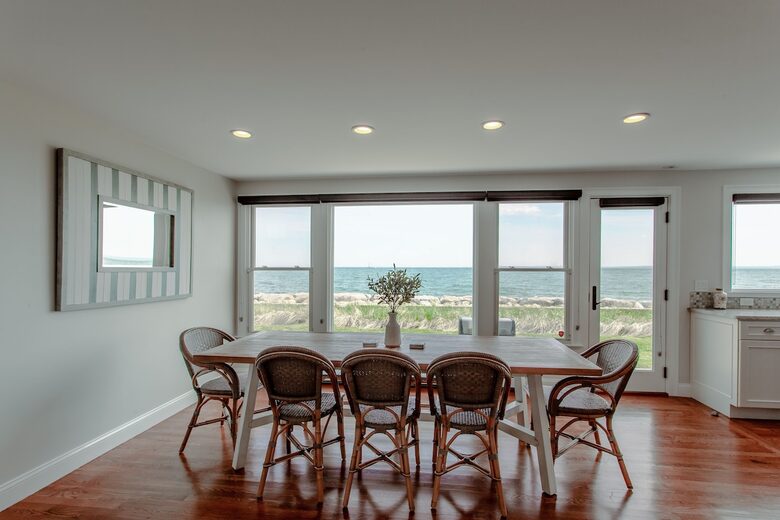 Oceanfront Coastal Chic Meets French Provençal - East Falmouth, Massachusetts